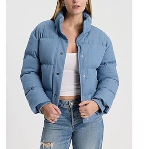 Express Light Blue Puffer Jacket